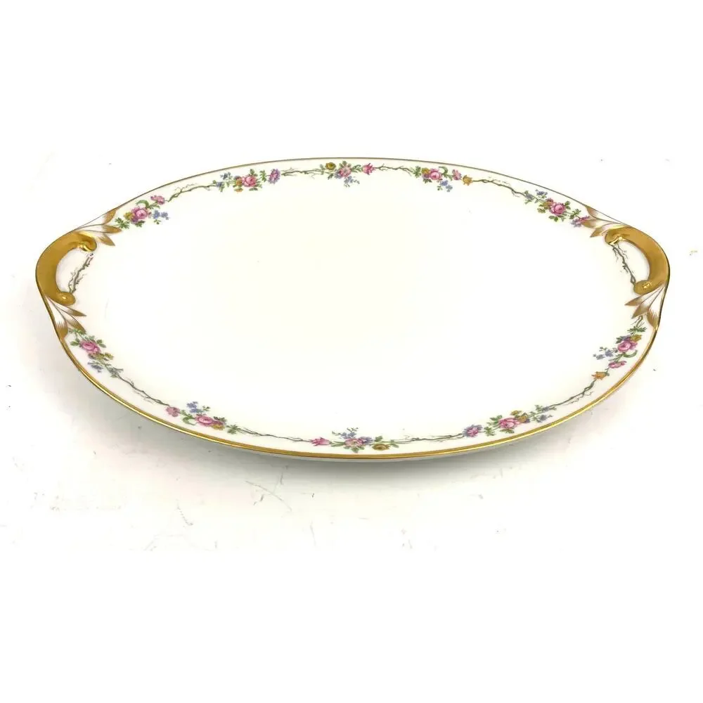 Antique GDA Limoges Oval Serving Platter 17